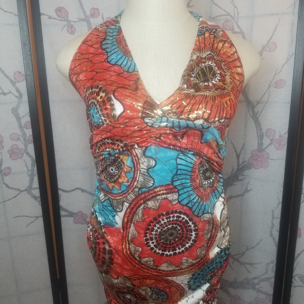 🚨🚨🚨Back halter /strapless dress (used) DM03